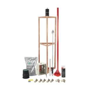 Kit Pararrayo con Accesorios para Protección de Diámetro de 300m.
