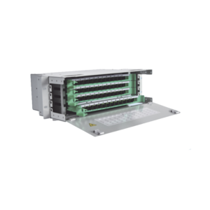 Distribuidor de Fibra Óptica para 144 empalmes, con 144 acopladores SC/APC y 144 pigtails, 19, 5 UR