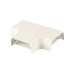 Accesorio en T, para uso con canaleta T70, Material PVC Rígido, Color Blanco