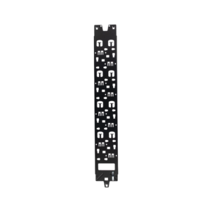 Panel Administrador de Cables Vertical para Gabinete FlexFusion? de 42RU, Acepta Anillos en D, Anillos S1DR, S2DR y L; S1LR, S2LR, Color Negro