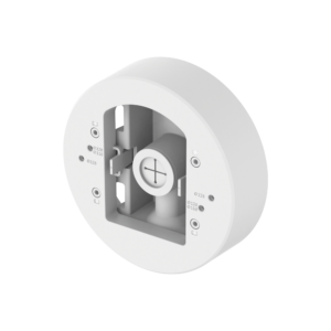 Montaje adaptador para instalacion en poste de camaras Domo y Bala serie X o P marca Hanwha