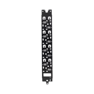 Panel Administrador de Cables Vertical para Gabinete FlexFusion? de 45RU, Acepta Anillos en D, Anillos S1DR, S2DR y L; S1LR, S2LR, Color Negro