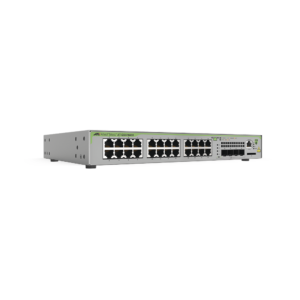 Switch Administrable CentreCOM GS970M, Capa 3 de 24 Puertos 10/100/1000 Mbps + 4 SFP Gigabit
