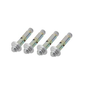 Kit de 4 Piezas de Taquete Tipo Barrenancla con Tornillo de 3/8 X 3 con Taquete de 1/2.