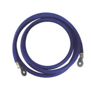 Cable para Baterías,  2.2 m Azul Calibre 2 AWG con Terminales de Ojo en Ambos Extremos