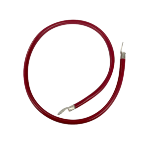 Cable para Baterías  1 m, Rojo, Calibre 2 AWG con Terminales de Ojo en Ambos Extremos