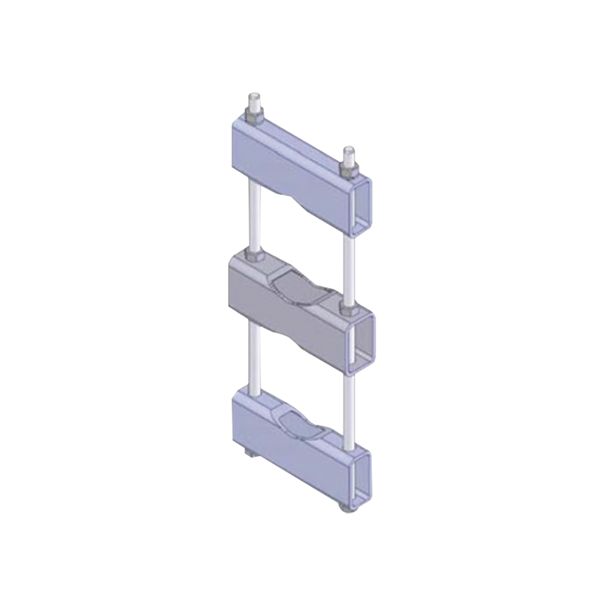 Herraje Sencillo de Montaje para Antena o Mástil con diámetros de 5 pulg. (8.89-14.13 cm.).