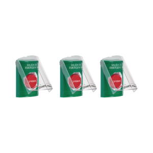 Paquete de 3 Botones con 3 Diferentes Métodos de Activación y 3 Mensajes Diferentes, Color Verde