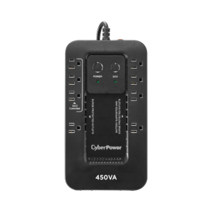 UPS de 450 VA/260 W, Topología Standby con Modo Ahorrador ECO, Entrada 120 Vca NEMA 5-15P, Con 8 Tomas NEMA 5-15R
