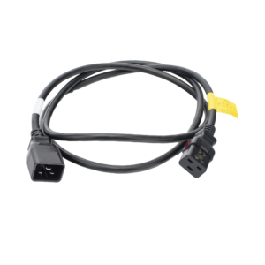 Cable de Alimentación Eléctrica Con Bloqueo de Seguridad, de IEC C19 a IEC C20, 1.8 Metros de Largo, Color Negro, 1 Pieza