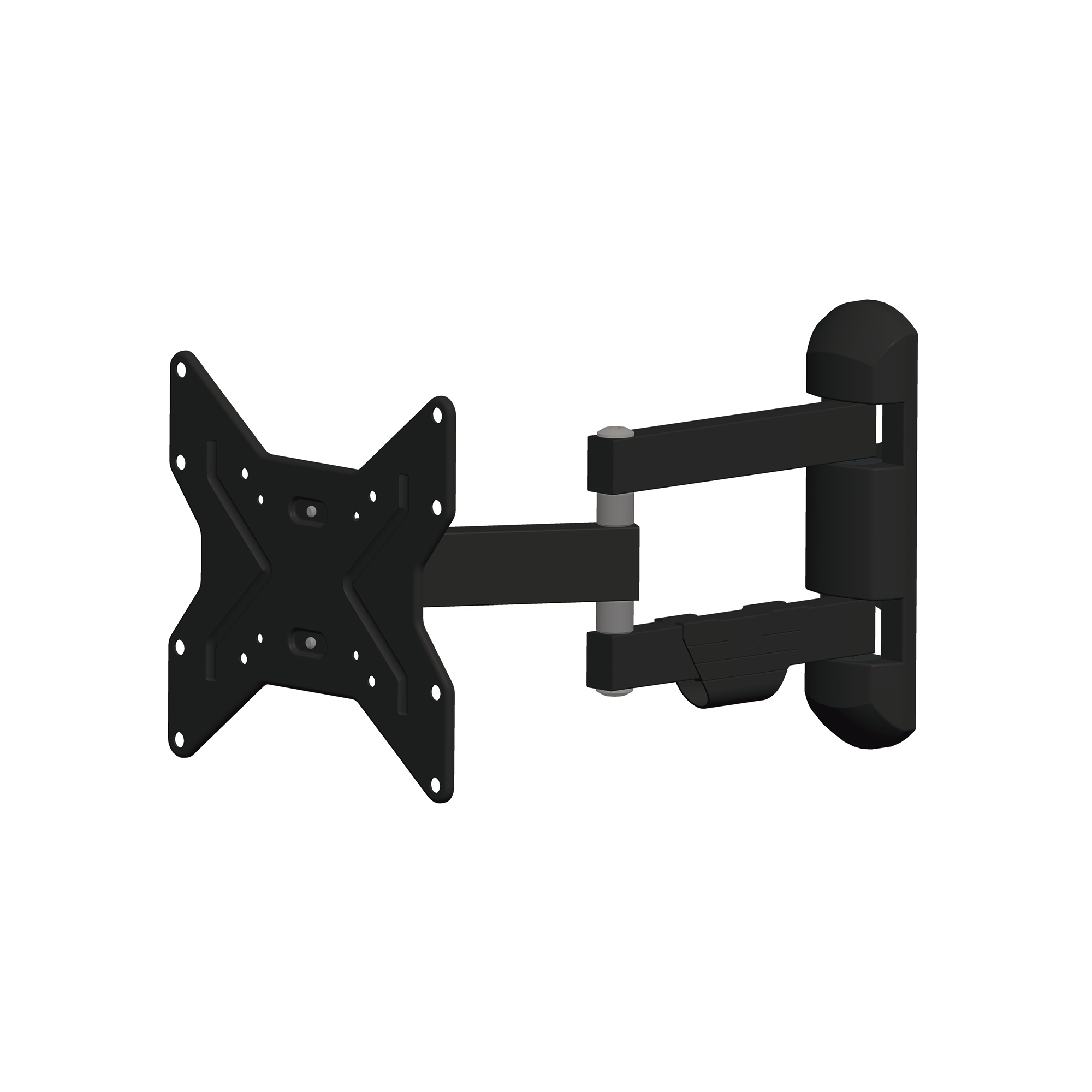 Montaje de Pared Articulado para Monitor de 13 a 37 / Soporta hasta 30 Kg / Vesa 200 x 200 / 100 x 100 / 75 x 75 / Acero / Separacion a Pared de 5.8 cm a 36.7 cm