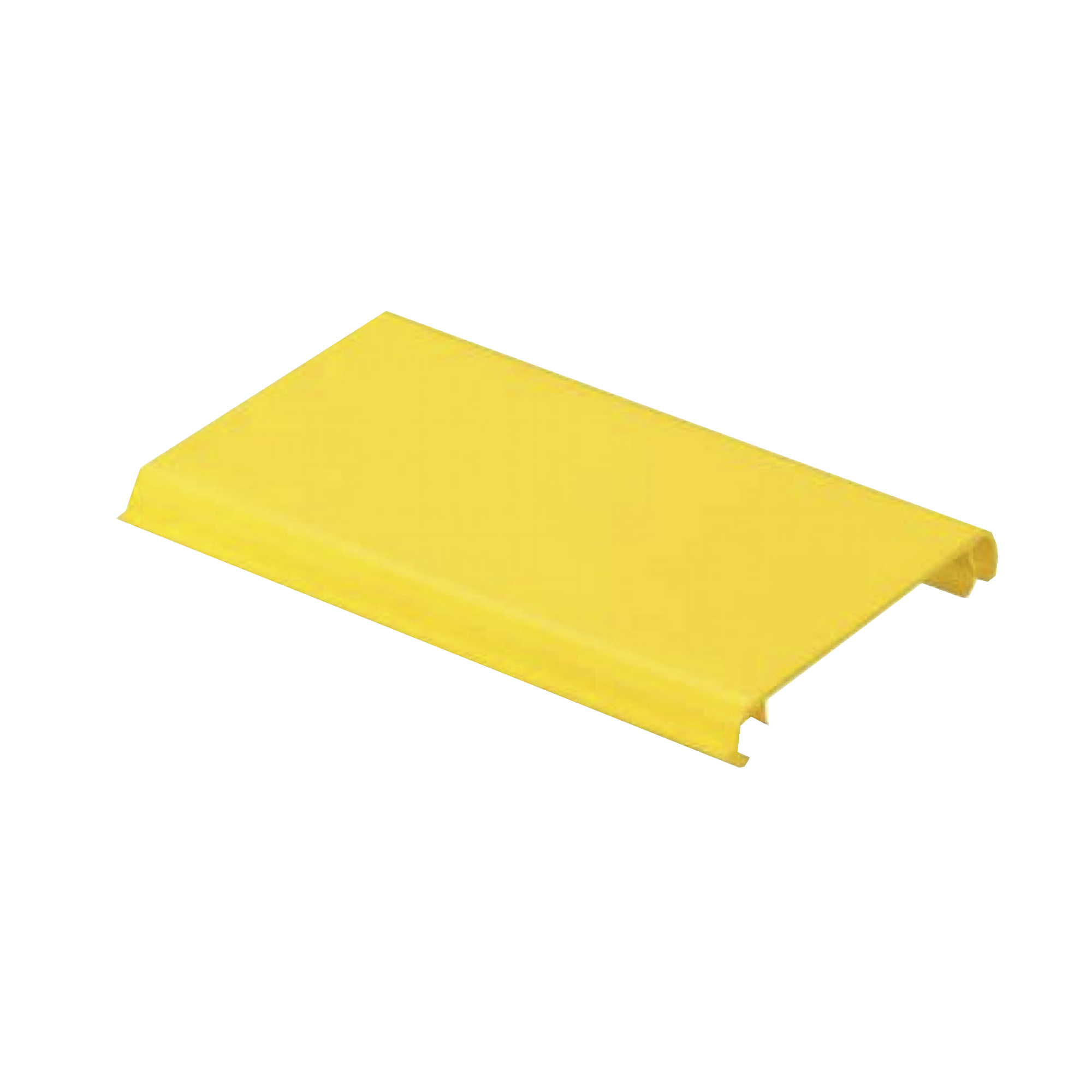 Tapa Con Bisagra a Presión Para Canaleta FiberRunner? FR4X4YL6, de PVC Rígido, Color Amarillo, 1.8 m de Largo