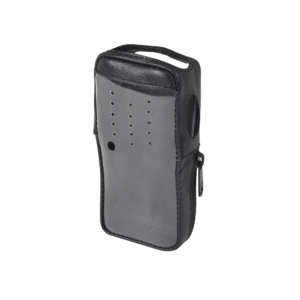 Funda de Piel Reforzada, Versión 2 de Fácil Acceso y Cubierta Frontal de Plástico Transparente para los Radios TK-2000KV2, TK-3000KV2