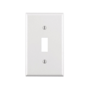 Tapa para Contacto Rectangular Color Blanco.