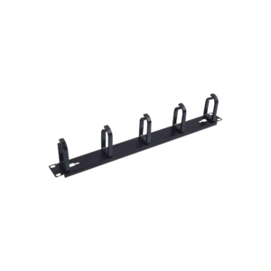 Organizador de Cables con 5 anillos, 1U, 19 Color negro