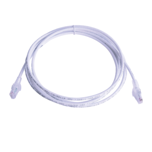 Patch Cord MC6 Modular Cat6 UTP, CM/LS0H, 10ft, Color Blanco, Versión Bulk (Sin Empaque Individual)