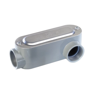 Caja Oval Roscada tipo LL de 1 1/2 (38.1 mm) / Incluye tapa y tornillos.