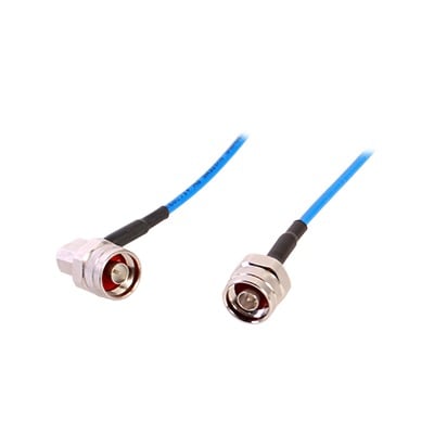 Jumper de Cable flex TFT-402-LF (1/8 diam.) de 1m, con conectores N Macho a N Macho en A/R, 0-3 GHz.