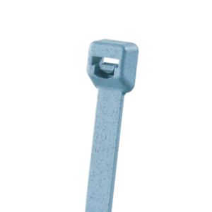 Cincho Pan-Ty? 203mm Largo x 3.4mm ancho,  Intermedio de Nylon 6.6 y Metal Detectable, Color Azul Claro. 100 Piezas.