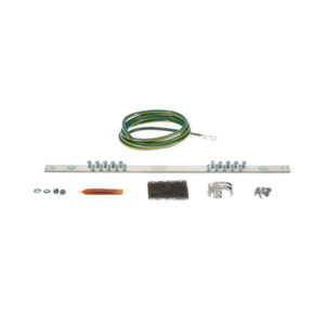 Kit de Puesta a Tierra con Jumper 6 AWG RGREJ696Y y Barra de Conexiones de 20 Orificios RGRB19U, para Rack de 19in