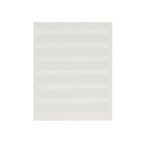 Paquete de Hojas con 2500 Etiquetas de Identificación Auto-laminadas para Impresora Láser/Inyección de Tinta, para Cables de 4.1 a 8.1 mm de Diámetro (10 - 6 AWG), Color Blanco