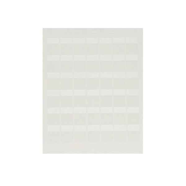 Paquete de Hojas con 2500 Etiquetas de Identificación Auto-laminadas para Impresora Láser/Inyección de Tinta, para Cables de 4.1 a 8.1 mm de Diámetro (10 - 6 AWG), Color Blanco