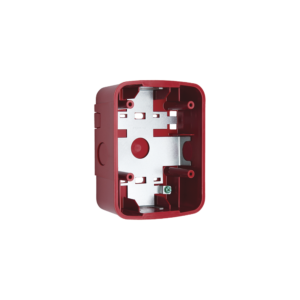 Caja de Montaje en Pared para Bocina y Bocina con Lampara Estroboscopica y para montaje en Techo de Bocinas, Color Rojo
