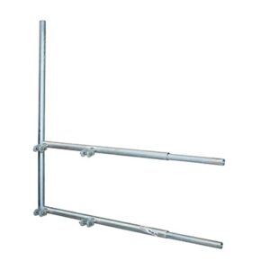 Brazo tipo F, para tramos STZ-45, galvanizado  por electrólisis.