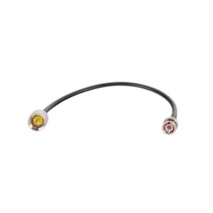 Jumper de 30 cm fabricado con cable RG-58U-SYS, conector BNC y UHF en el otro extremo