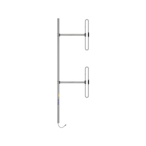 Antena Base de 2 Dipolos, 138-174 MHz, 5 dBd, 36 MHz de Ancho de Banda, Bi-direccional, 300 Watt, N Macho, Inclinación Opcional Tilt de 0, 2, 4, 6, 8 o 10 Grados.