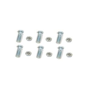 Juego de 6 Tornillos y tuercas de acero inoxidable de 3/4? x 2 1/2.