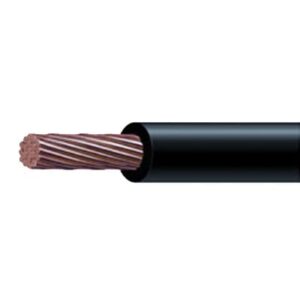 Cable 8 awg  color negro,Conductor de cobre suave cableado. Aislamiento de PVC, autoextinguible. (Venta por Metro)