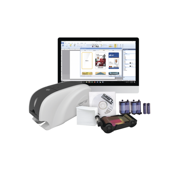 Kit Impresora tarjetas PVC /Doble Cara /incluye: 2 x Ribbon, 100 Tarjetas PVC, Software, Kit Limpieza