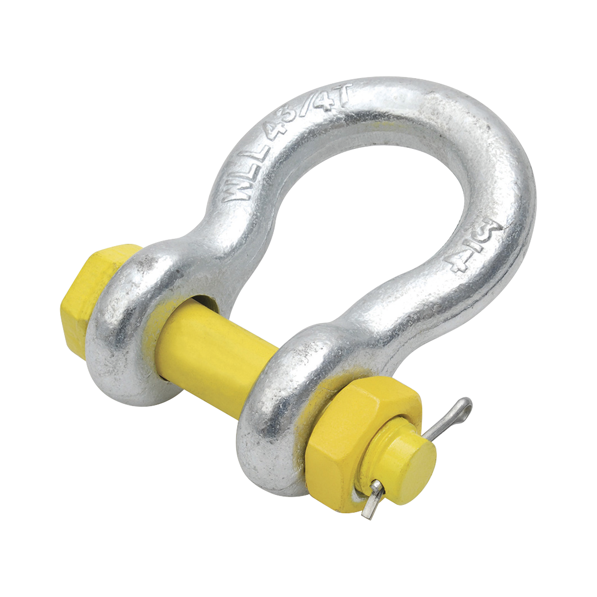Grillete de Acero forjado de 5/8 con chaveta. Carga Máxima: 2,950 Kg.