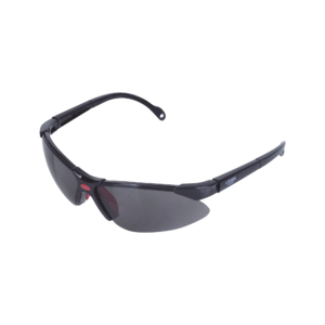 Lentes de seguridad modelo Orión negro, armazón de plástico.