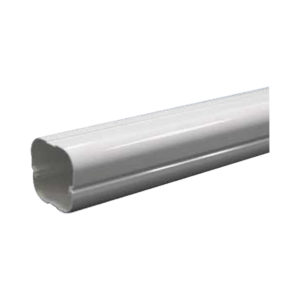 Kit de Canaletas Para la Organización de Tuberías y Cables Eléctricos en Instalaciones de Aire Acondicionado, Uso en Interiores y Exteriores, PVC Rígido, Ideal Para Minisplit, Contenido de Kit (11 Piezas), (3000-00000)