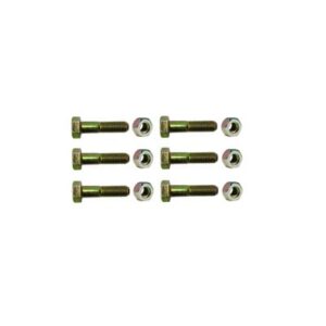 Paquete de 6 tornillos grado 5 y tuercas tropicalizadas 1/4 x 1-1/4. Para STZ30/SCZ30/SCZ30P.