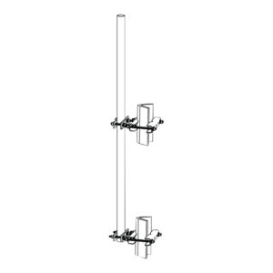 Montaje lateral con Mástil de 1.9 diam. x 6 (1.8m) longitud.