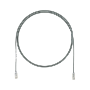 Cable de Parcheo TX6, UTP Cat6, Diámetro Reducido (28AWG), Color Gris, 1.5 m