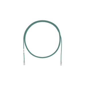 Cable de Parcheo TX6, UTP Cat6, Diámetro Reducido (28AWG), Color Verde, 3ft