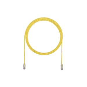 Cable de Parcheo TX6, UTP Cat6, Diámetro Reducido (28AWG), Color Amarillo, 3ft