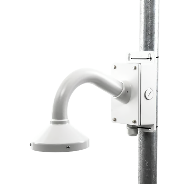 Montaje Universal de Pared con Cuello de Ganso y Caja de Conexiones / Compatible con Cámaras Domo y Bala
