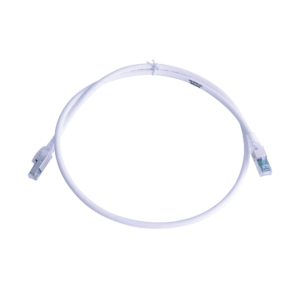 Patch Cord Z-MAX Cat6A S/FTP, CM/LS0H, 3ft, Color Blanco, Versión Bulk (Sin Empaque Individual)