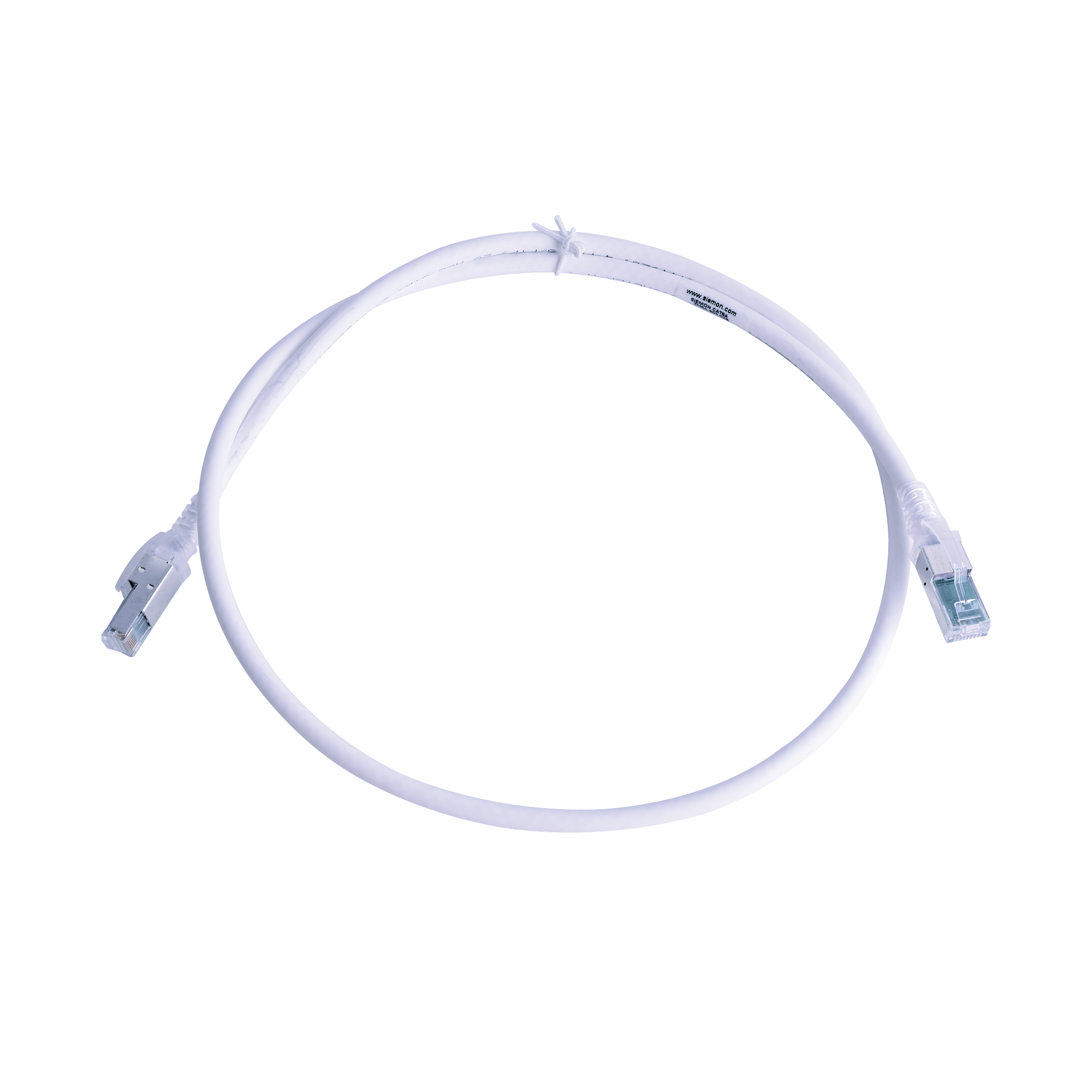 Patch Cord Z-MAX Cat6A S/FTP, CM/LS0H, 3ft, Color Blanco, Versión Bulk (Sin Empaque Individual)