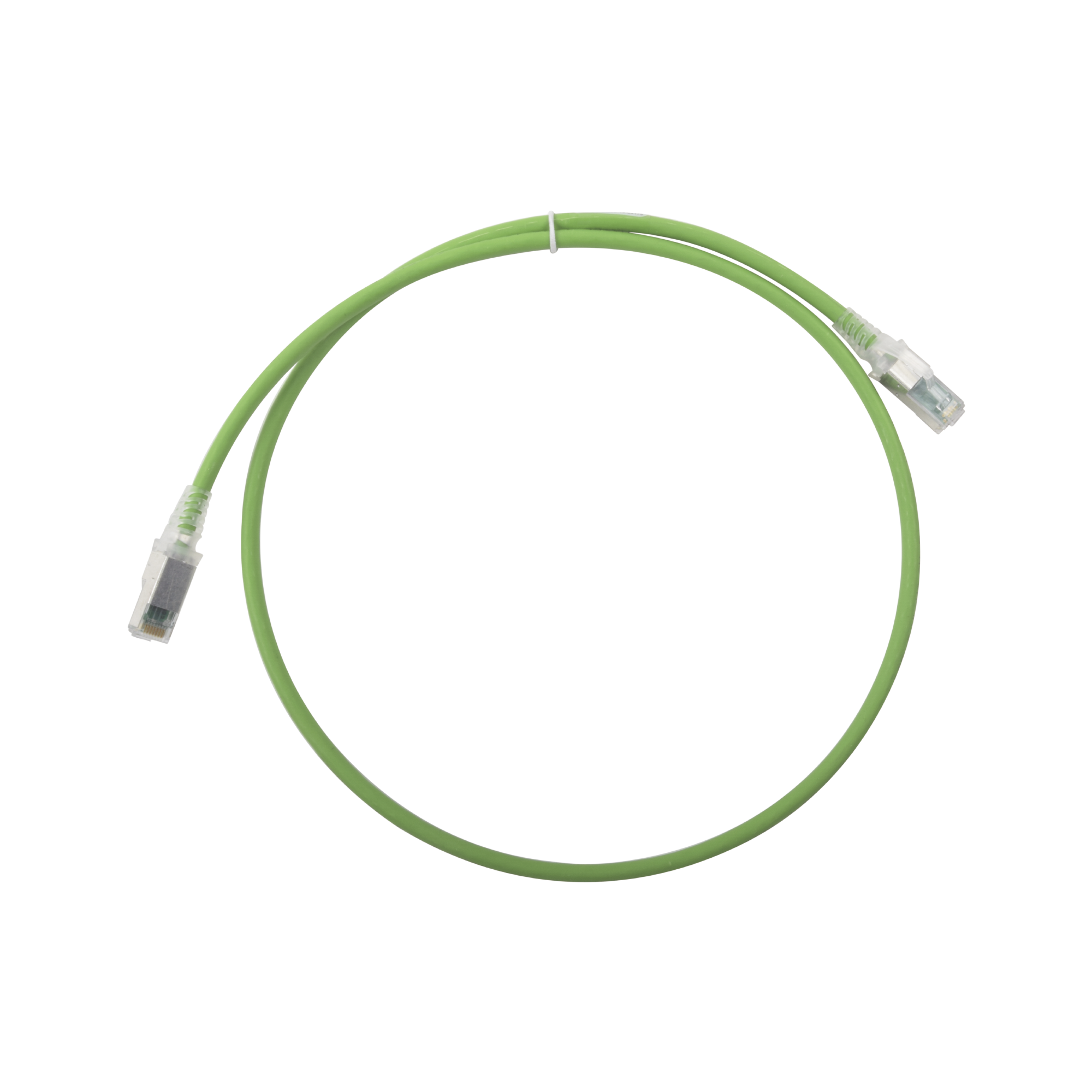 Patch Cord Z-MAX Cat6A S/FTP, CM/LS0H, 3ft, Color Verde, Versión Bulk (Sin Empaque Individual)