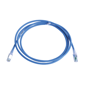 Patch Cord Z-MAX Cat6A S/FTP, CM/LS0H, 7ft, Color Azul, Versión Bulk (Sin Empaque Individual)