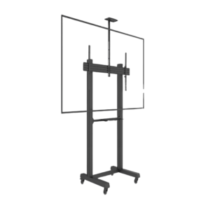 Montaje de Piso Móvil para Pantallas de  65 in a 100 in | vesa 100 x 100 hasta 1000 x 600 | carga maxima soportada 120kg| Fabricado en aluminio y acero