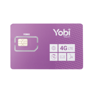 SIM Yobi para dispositivos móviles 3G/4G, 5GB Mensual por 1 año de servicio (solo datos)