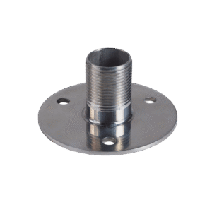 Montaje recto de 1, acero inoxidable, base con brida