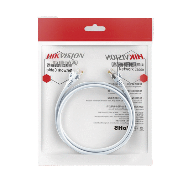 Cable de Parcheo (Patch Cord) / UTP / Cat. 6 (24 AWG ) / 0.50 Metros / Color Blanco/ Ideal para PoE+ / Interior